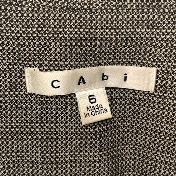 Cabi Women's Plaid Notch Lapel Single Breasted Blazer Jacket Black Tan Size 6 - Picture 5 of 10